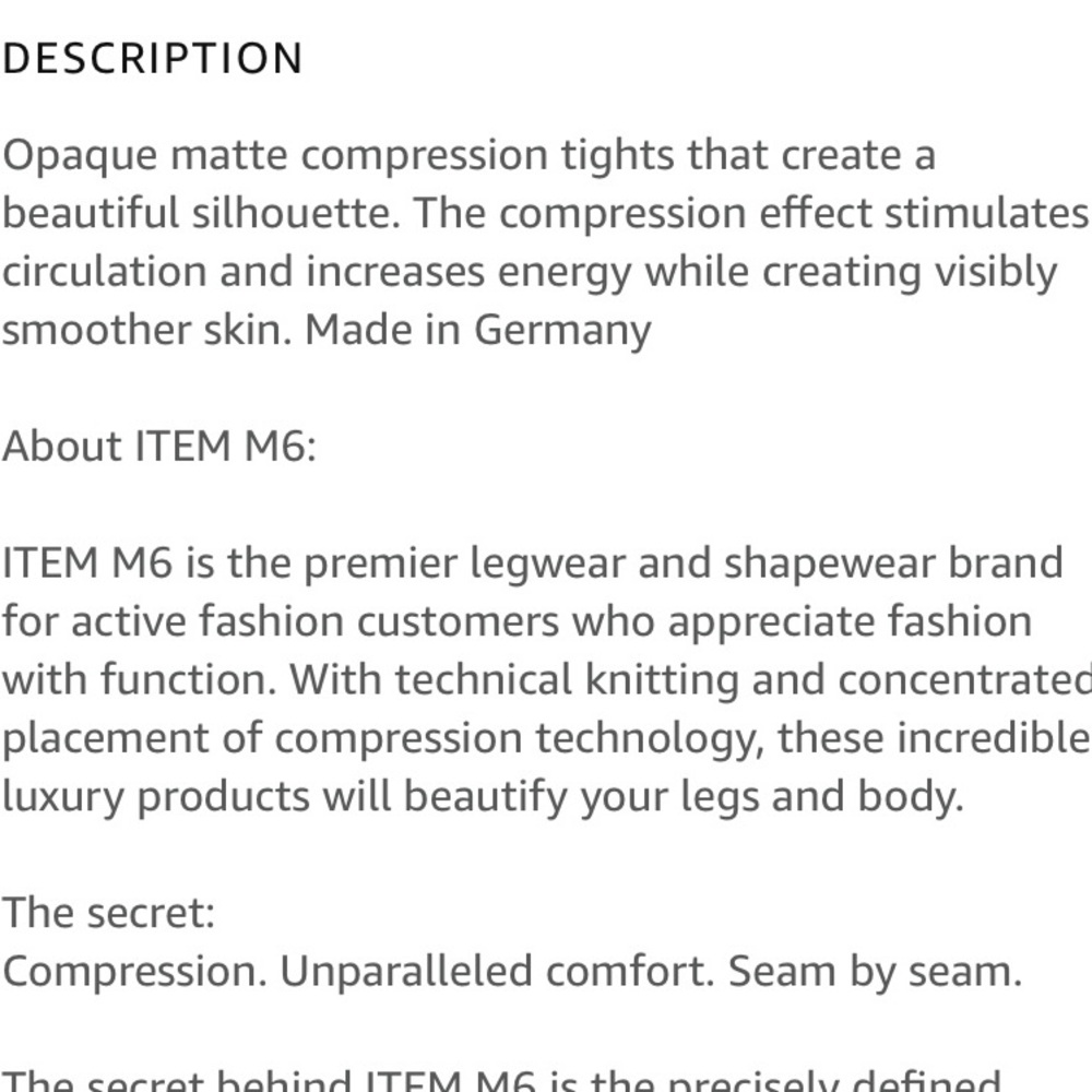 ITEM M6 - Shape Leggings Opaque - Picture 7 of 15